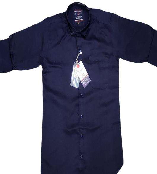 neavy blue shirt