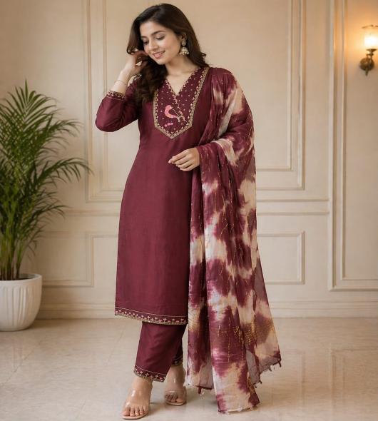 MARUN KURTI SET