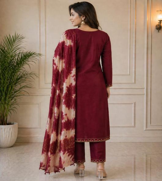 MARUN KURTI SET