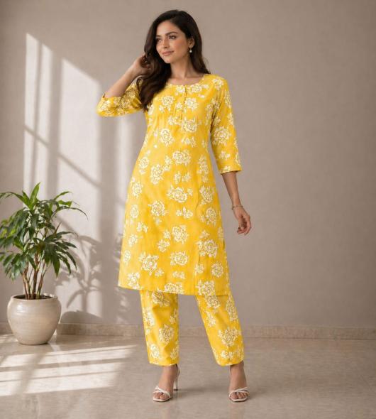 YELLOW COT SET