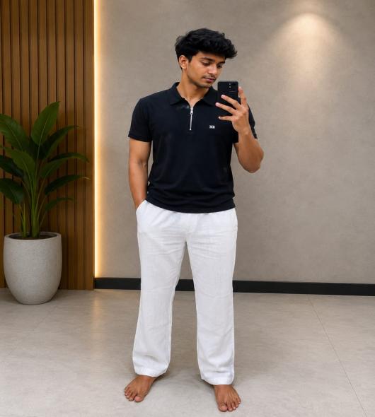 white baggy jeans