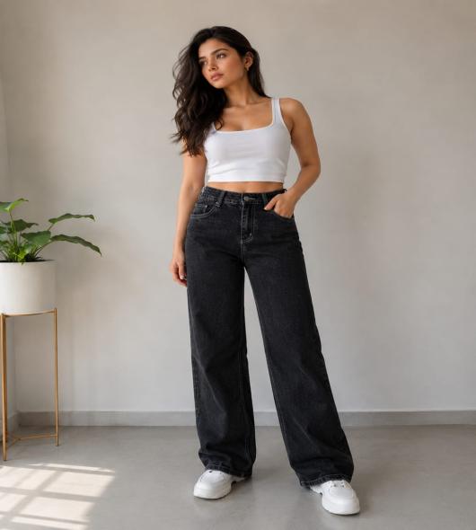 black baggy Pant