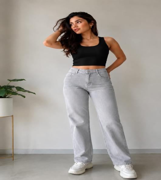GREY BAGGY PANT