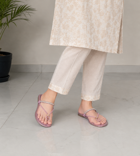 T-Strap Flat Sandals