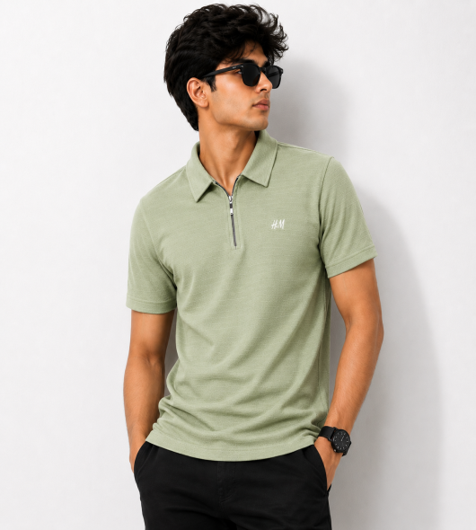 Pista Half Zip Polo