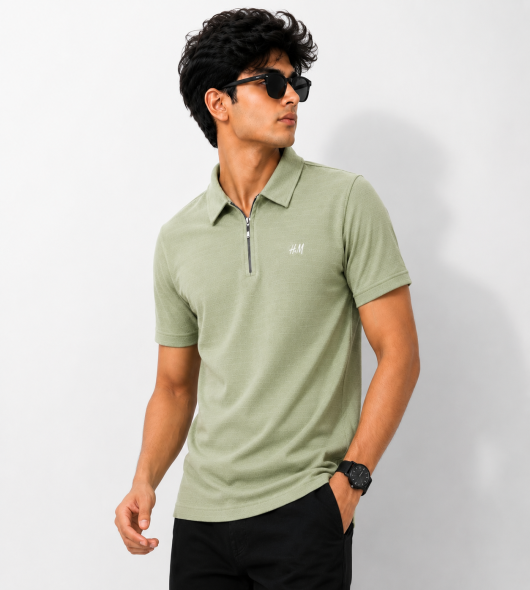 Pista Half Zip Polo