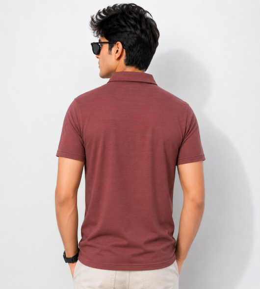 Marun Half Zip Polo