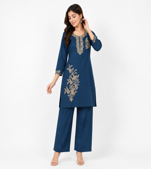 Nevy blue cotset