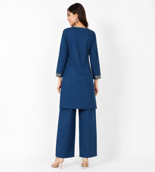 Nevy blue cotset