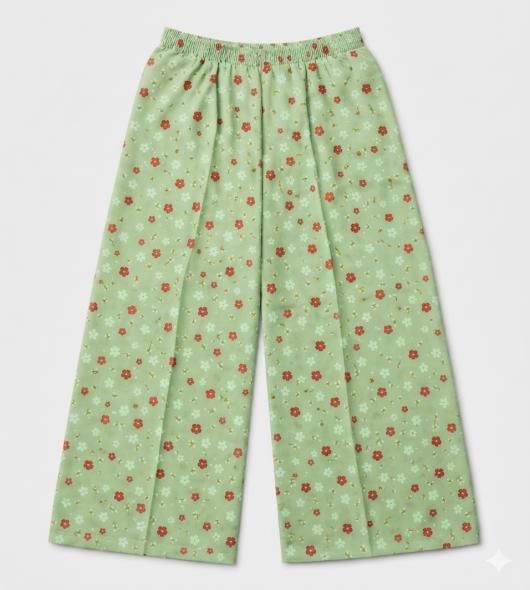 Flower dot design plazzo